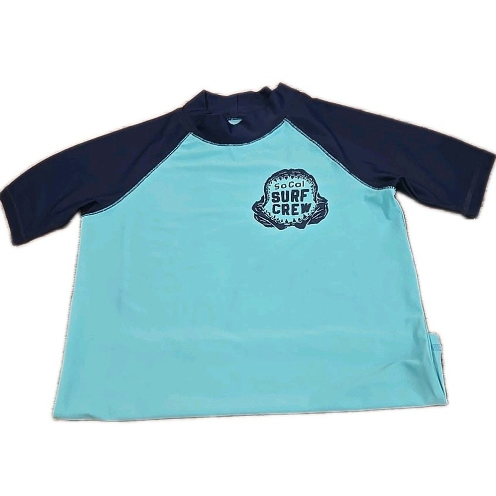 Carter's Rash Guard Pull Over Shirt Elbow Length Blue Colors NWT Sz 10/10A (211)